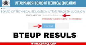 BTEUP Polytechnic Diploma Result