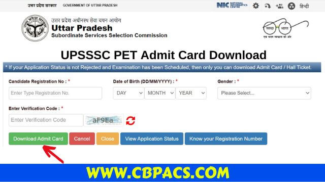 UPSSSC PET Admit Card 2022