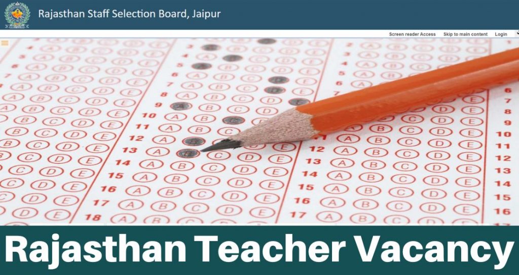 Rajasthan Teacher Vacancy